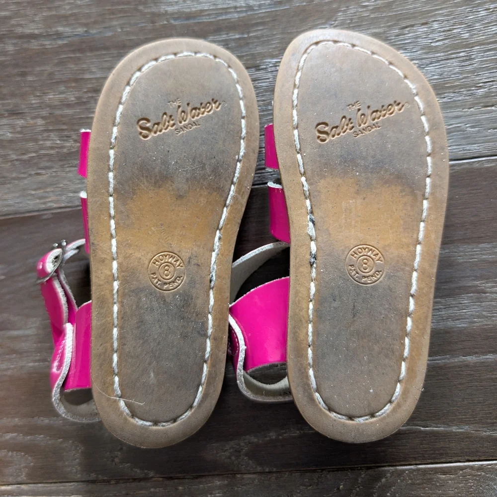 Saltwater Pink Original Strappy Sandals Size 8